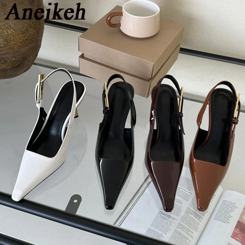 Mule Slip On - Aneikeh Sepatu Pump Wanita Band Baru