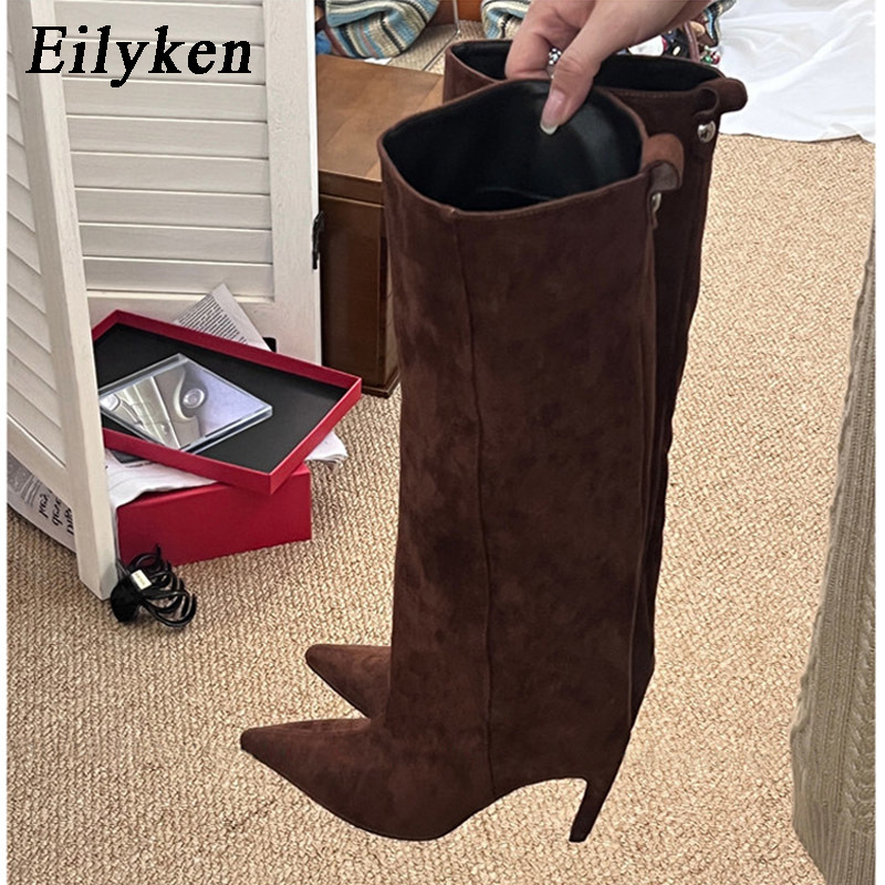 Knee High Boots Women - Eilyken Sepatu Bot Wanita Hak Tinggi