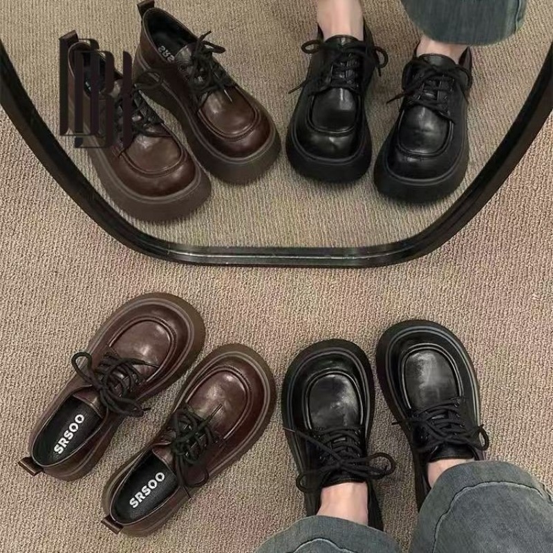 Sepatu Oxford Platform Wanita  - Oxford Lace Up Women ulasan dan harga
