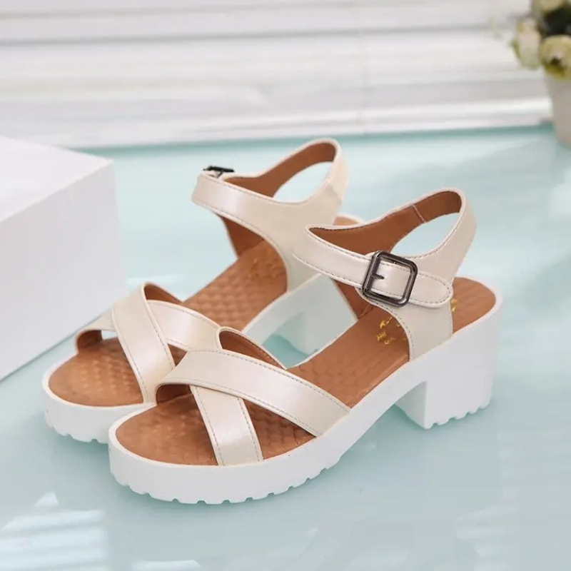 Sandal Hak Tinggi Gesper Perge - Women'S Shoes Quality ulasan dan harga